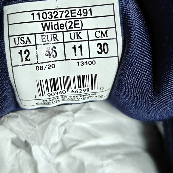 Brooks Beast 20 Blue Grey Athletic Running Sneaker Men's Shoe Size 12 Wide (2E) - Picture 11 of 11